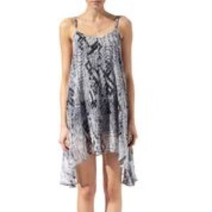 STYLESTALKER GREY FLOWY SNAKE SKIN DRESS 6